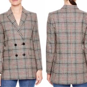 Sandro wool plaid  Blazer
